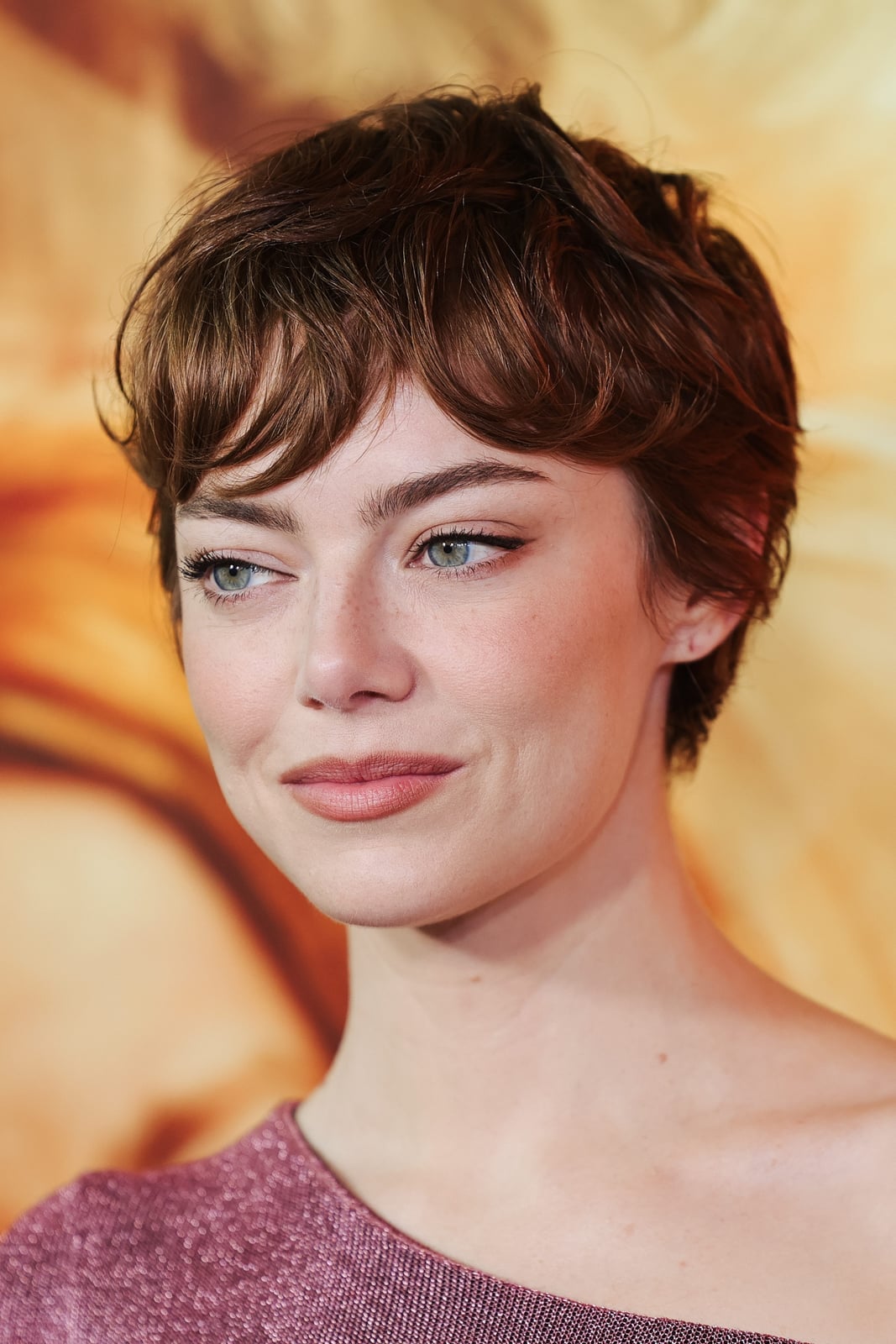 Wavy Auburn Pixie With Curtain Bangs — Classy Pixie Cut