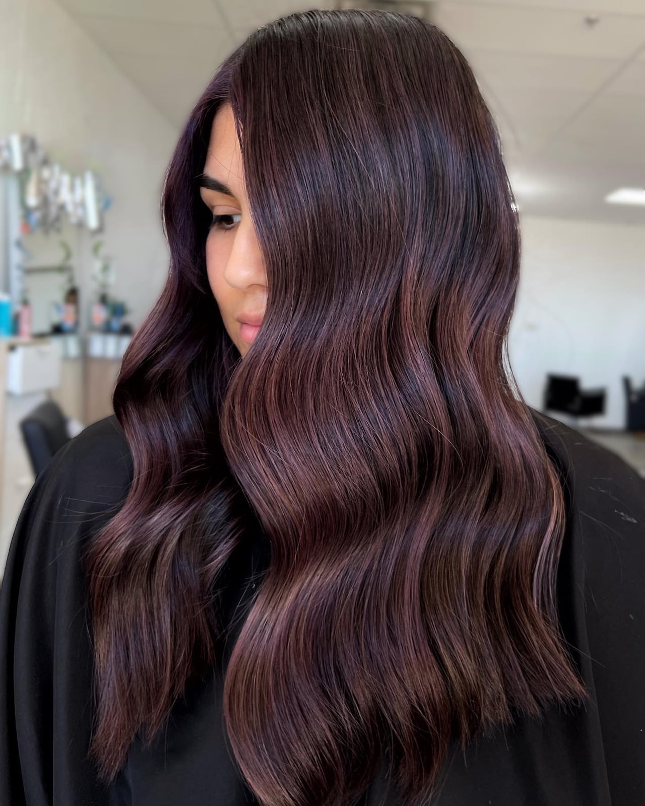 Deep Plum With Violet Undertones — Classy Plum Hair Color