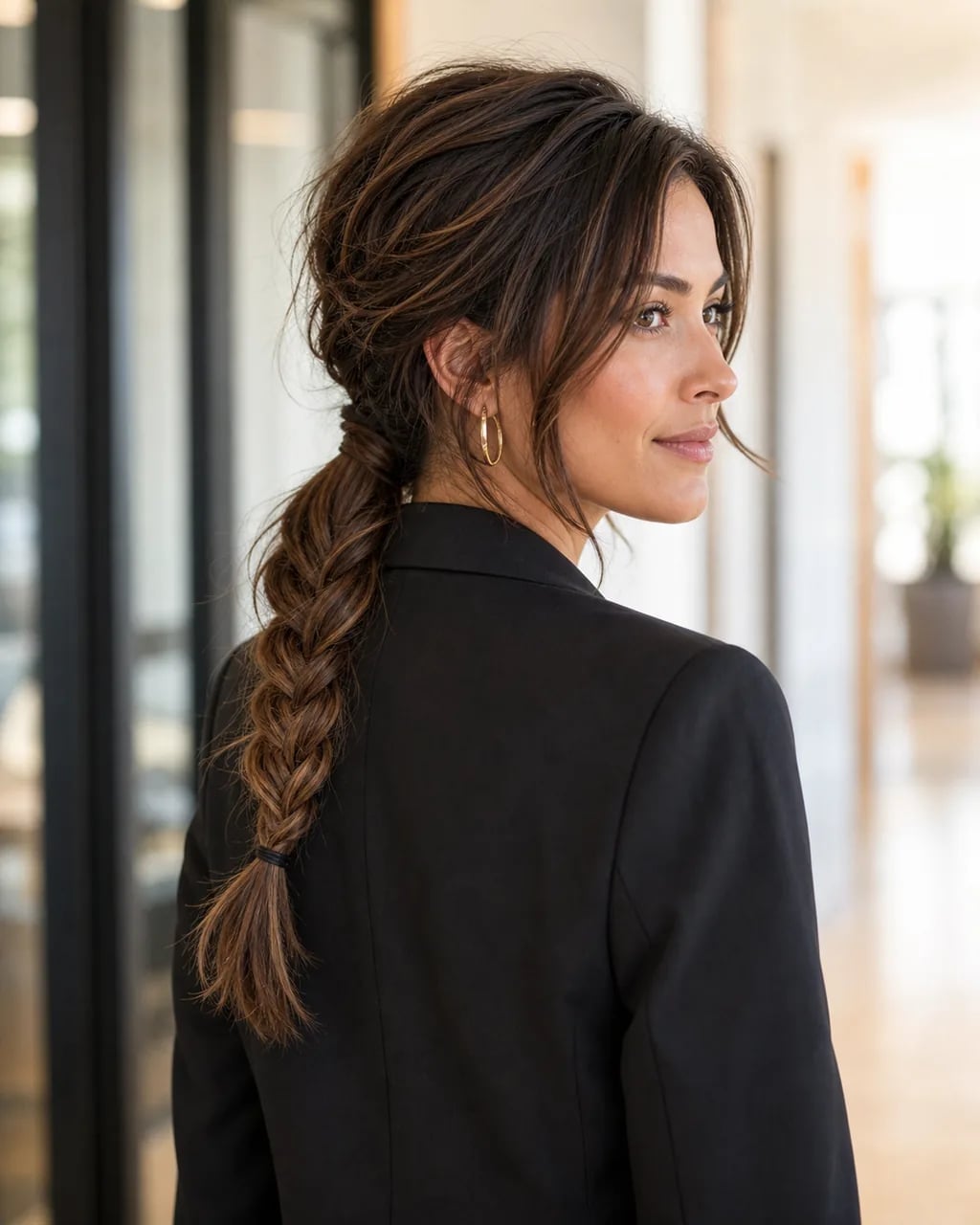 Messy Side Braid With Loose Pieces Messy Side Braid With Loose Pieces — Classy Quick Braids Hairstyle