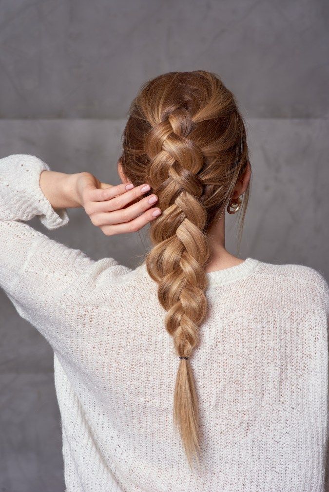 Thick Warm Blonde Three-Strand Braid Thick Warm Blonde Three-Strand Braid — Classy Quick Braids Hairstyle