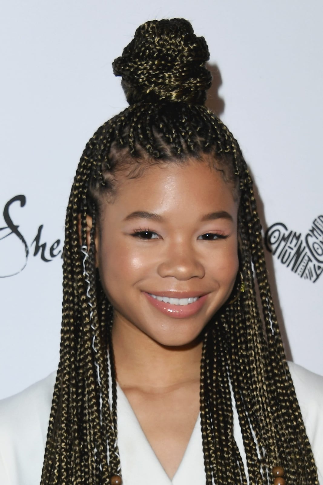 Braided Top Knot With Clear Beads Braided Top Knot With Clear Beads — Classy Quick Braids Hairstyle