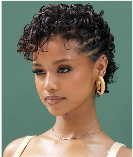 Short Intricate Side Braids With Bangs Short Intricate Side Braids With Bangs — Classy Quick Braids Hairstyle