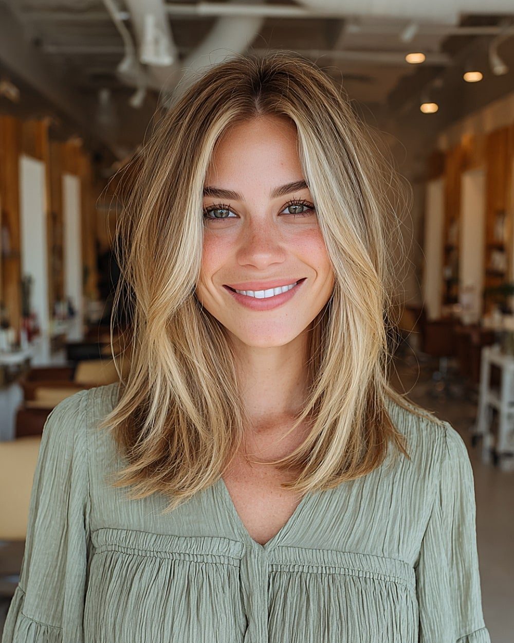 Collarbone Blonde With Curtain Bangs And Fine Texture — Classy Rachel Haircuts