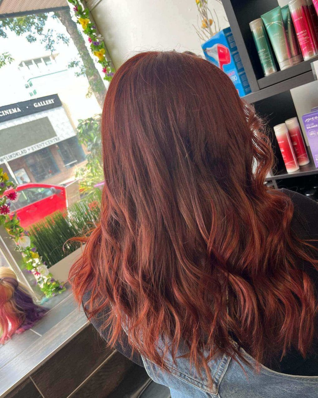 Mid-Back Dark Brown With Red Balayage Mid-Back Dark Brown With Red Balayage — Classy Red Balayage