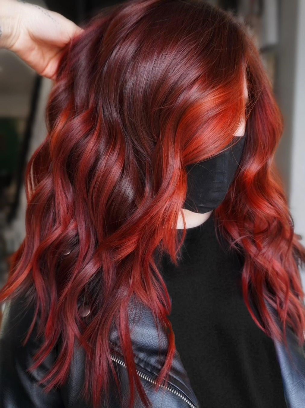 Mid-Back Balayage With Fiery Red Tones Mid-Back Balayage With Fiery Red Tones — Classy Red Balayage