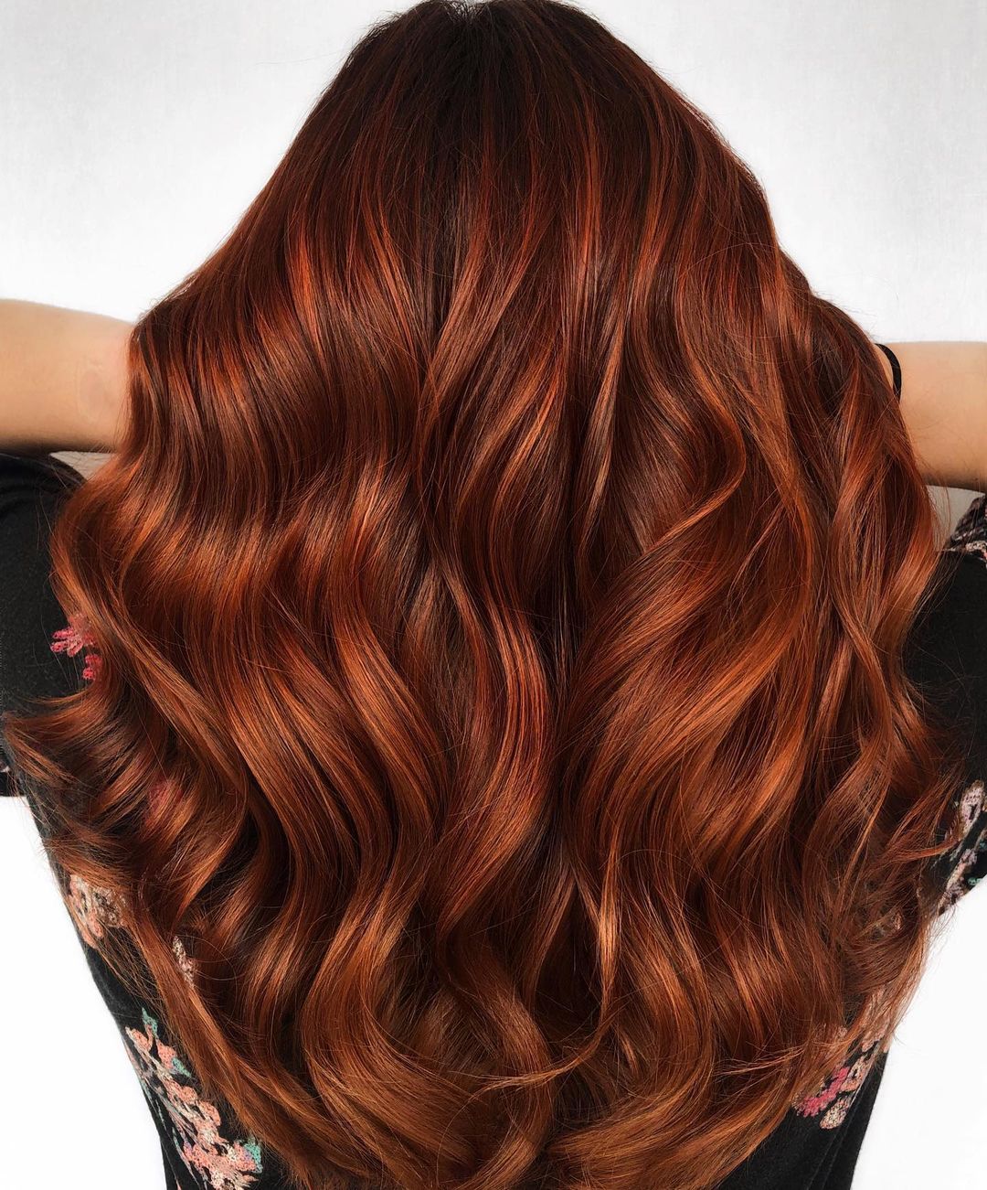 Rich Red With Copper Balayage Blend Rich Red With Copper Balayage Blend — Classy Red Balayage