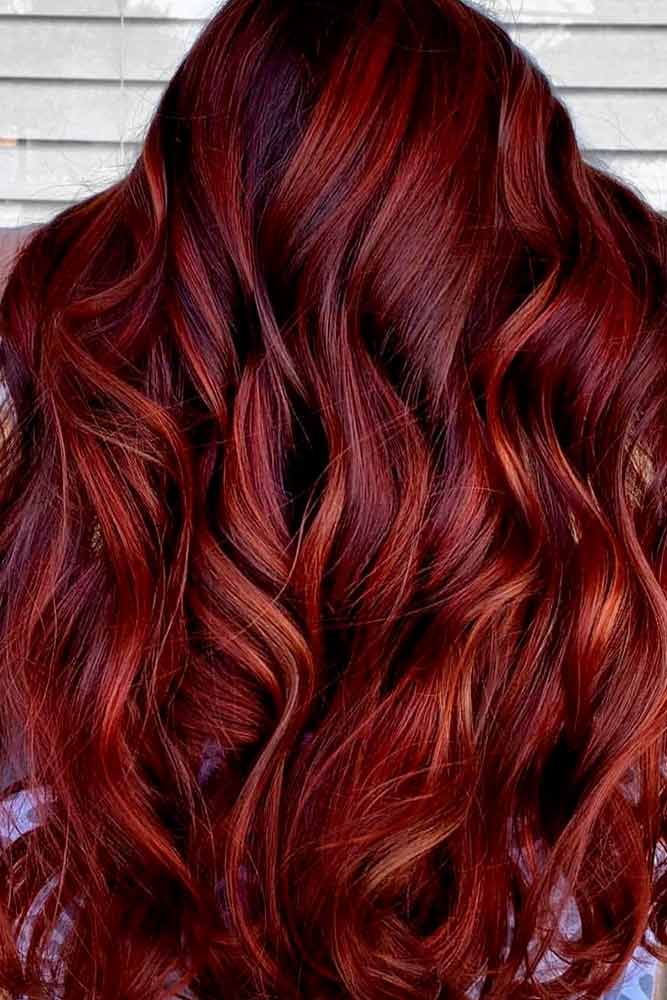 Vibrant Multi-Tonal Red Balayage Vibrant Multi-Tonal Red Balayage — Classy Red Balayage