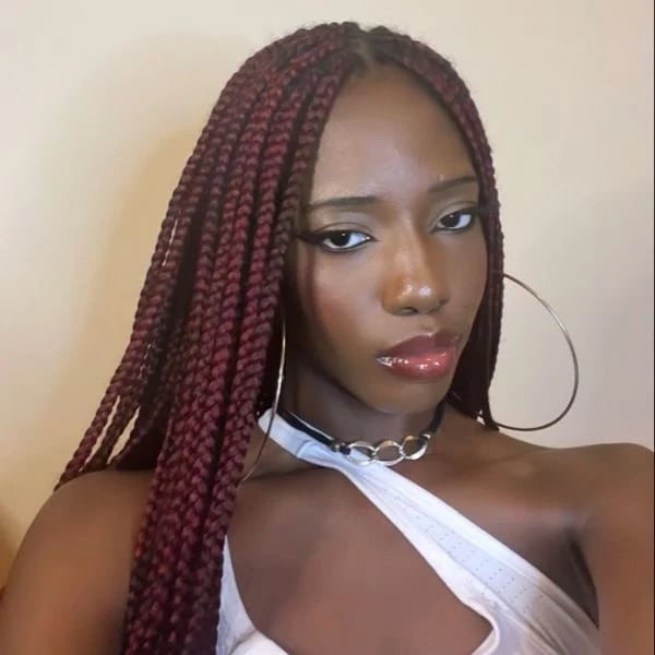 Dark Brown Braids With Red Highlights Dark Brown Braids With Red Highlights — Classy Red Braids