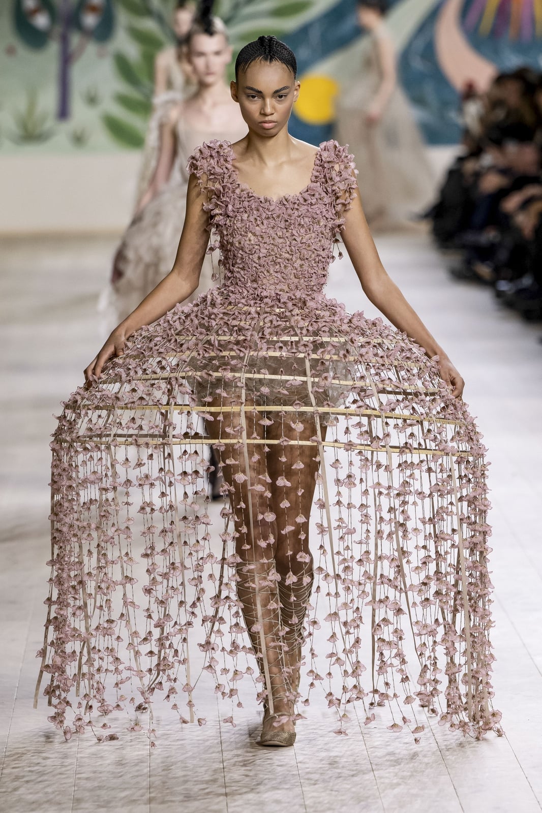 Dusty Rose Petal Cage Dress Dusty Rose Petal Cage Dress — Classy Runway Dresses