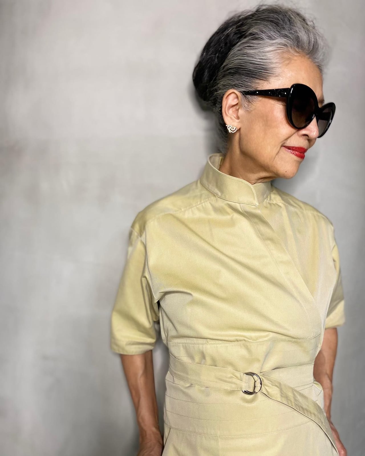 Collarbone Layers With Natural Grey Blend — Classy Salt and Pepper Hair