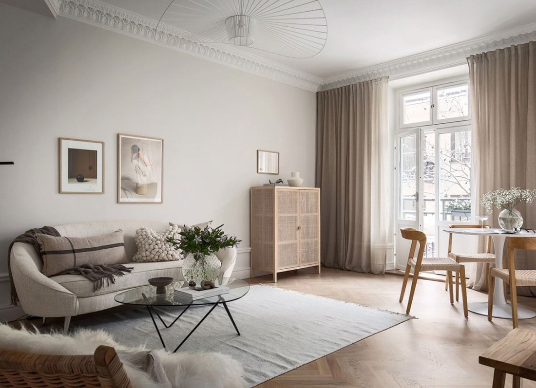 Neutral Living Room Decor with Clean Lines Neutral Living Room Decor with Clean Lines — Classy Scandinavian Style
