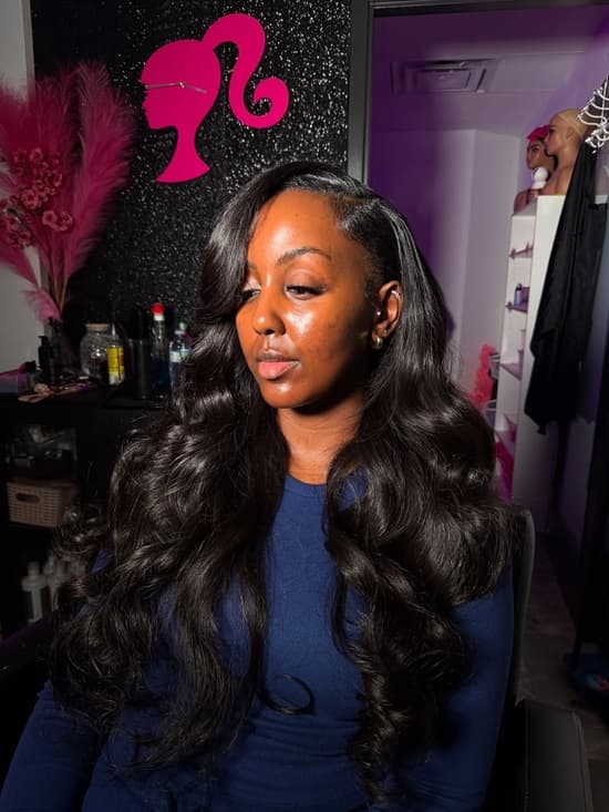 Dark Brown Mid-Back Voluminous Waves — Classy Sew in Hairstyles