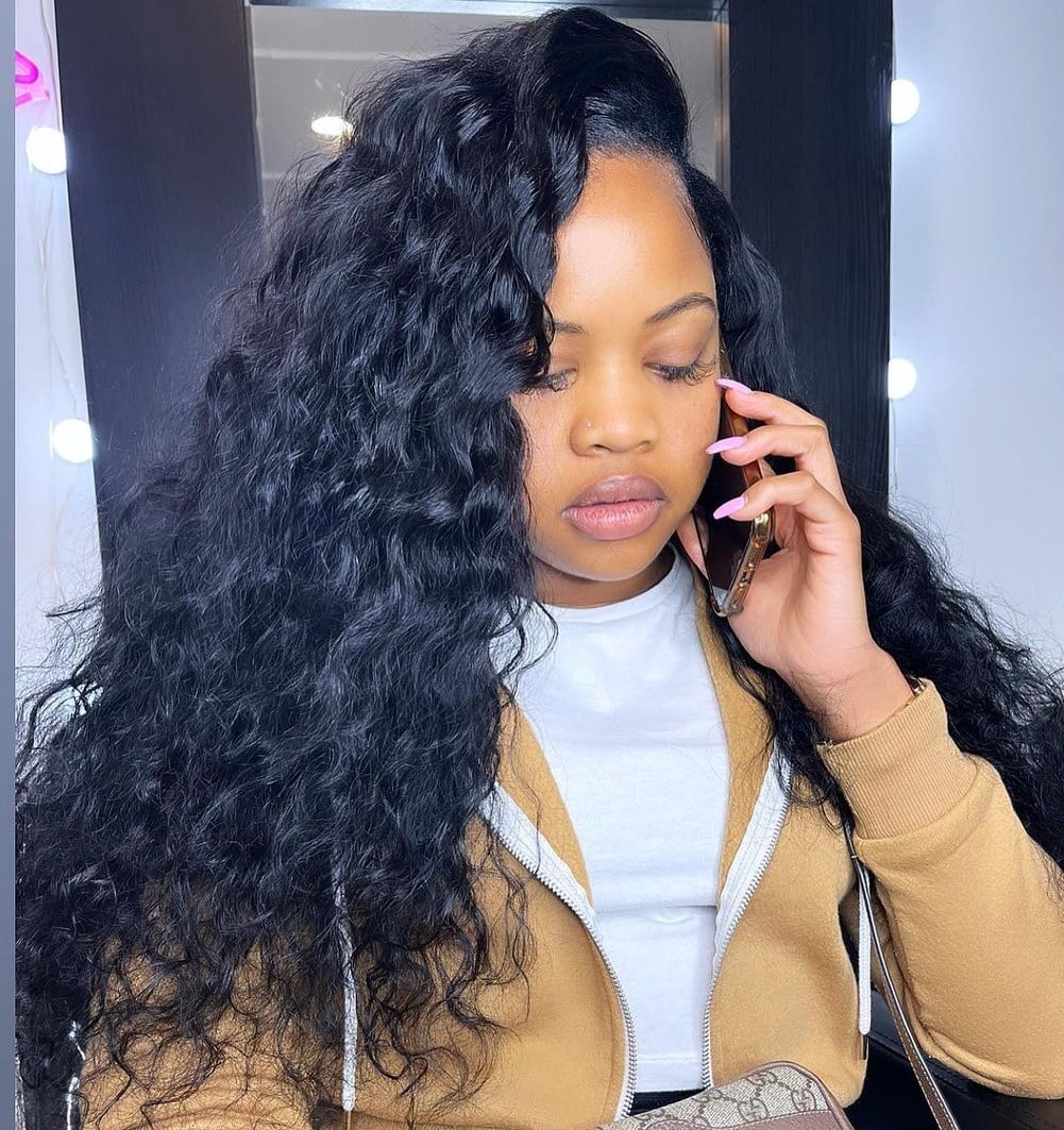 Polished Collarbone Blowout Style — Classy Sew in Hairstyles
