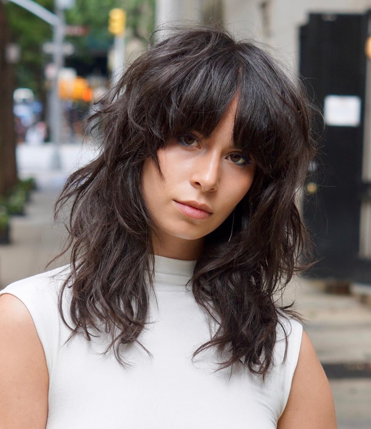 Mid-Back Shag With Heavy Texture Mid-Back Shag With Heavy Texture — Classy Shag Hair
