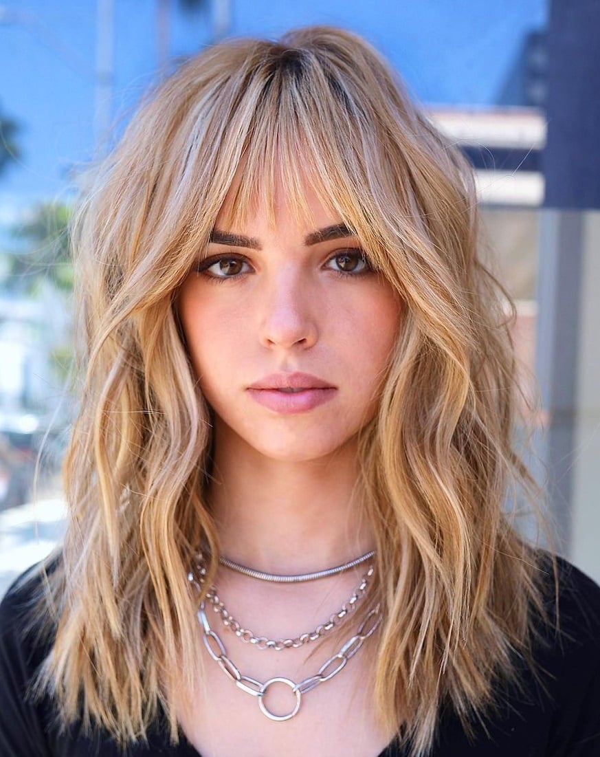 Collarbone Shag With Choppy Layers Collarbone Shag With Choppy Layers — Classy Shag Hair
