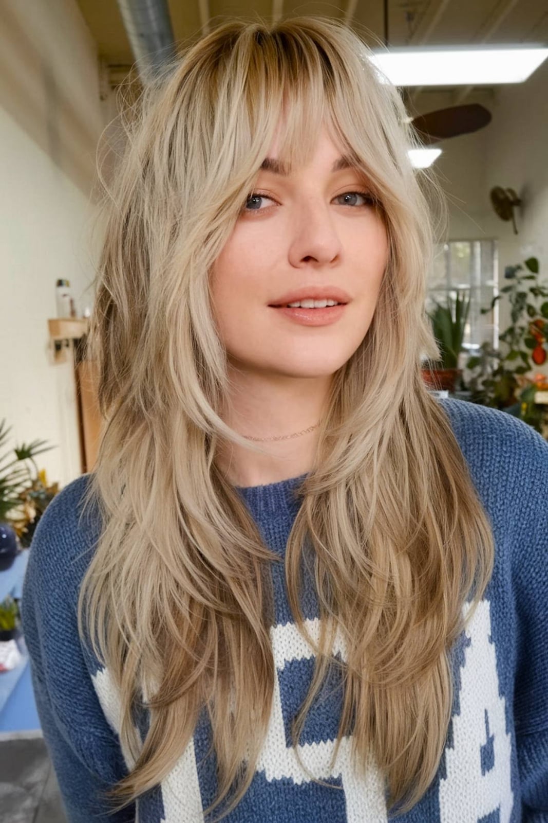 Long Blonde Balayage Shag Long Blonde Balayage Shag — Classy Shag Hair