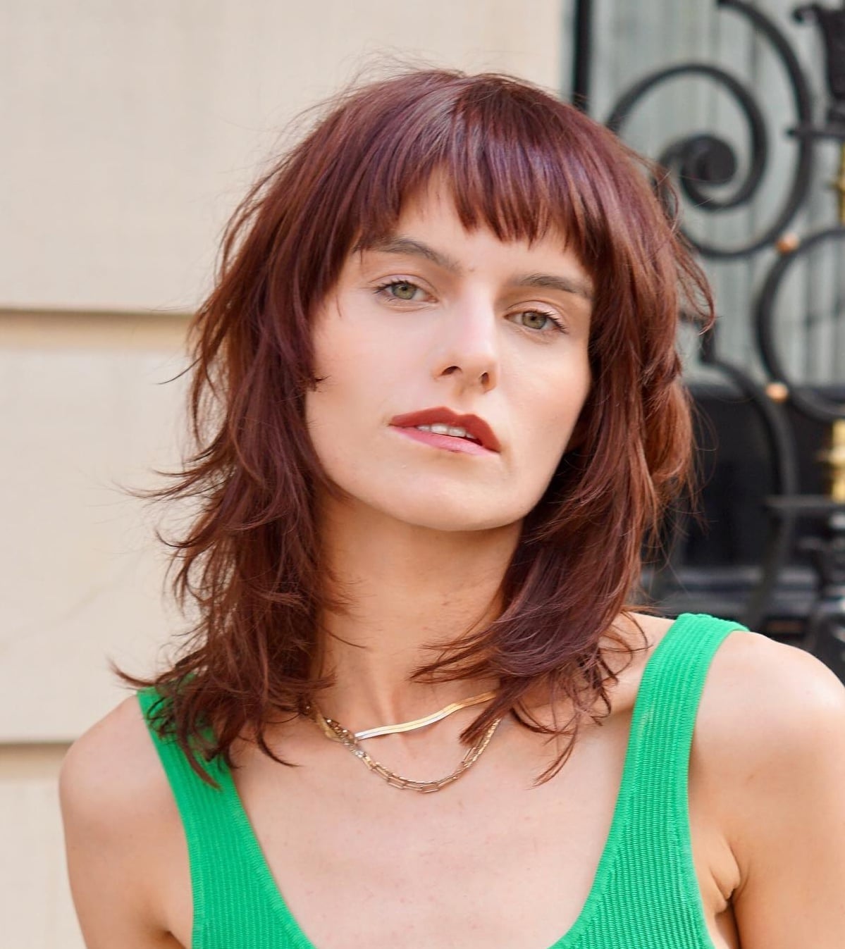 Collarbone Shag With Piecey Fringe Collarbone Shag With Piecey Fringe — Classy Shag Hair