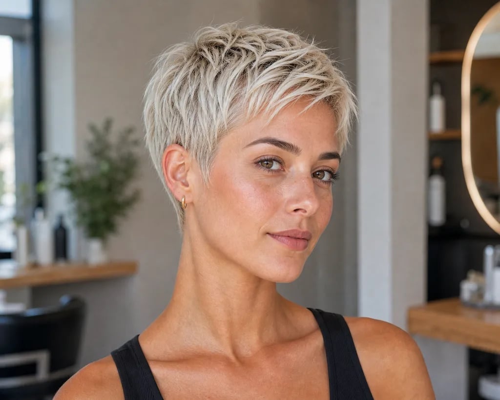 Ash Blonde Pixie With Textured Top — Classy Short Haircuts
