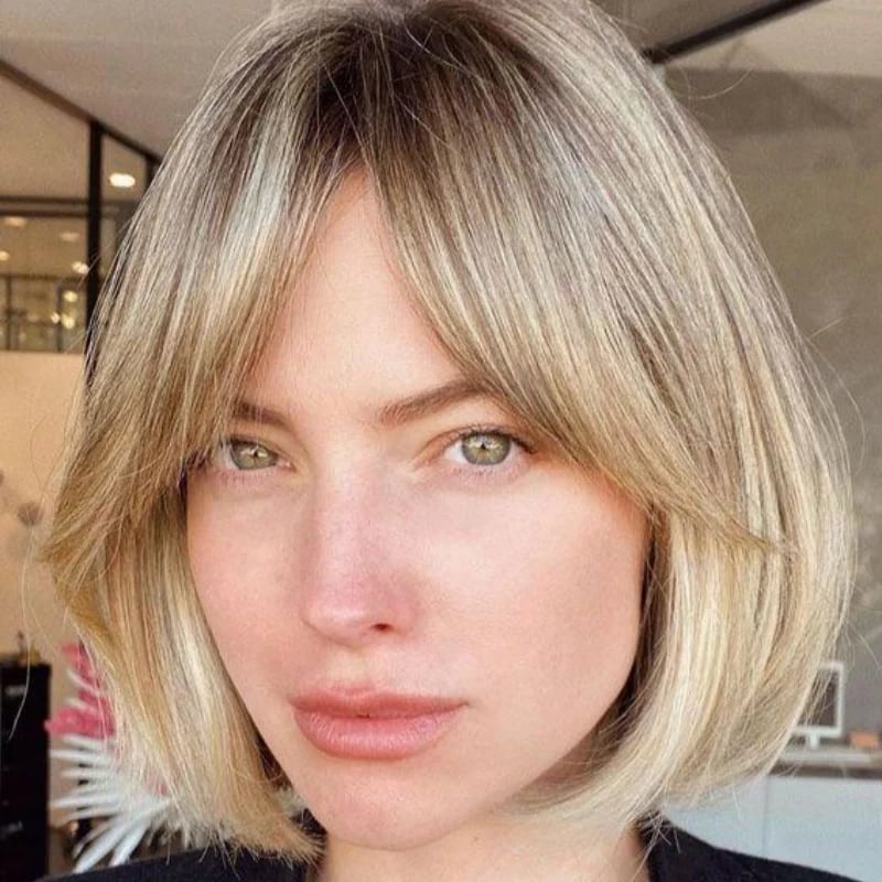 Sleek Ash Blonde Chin Bob — Classy Short Haircuts