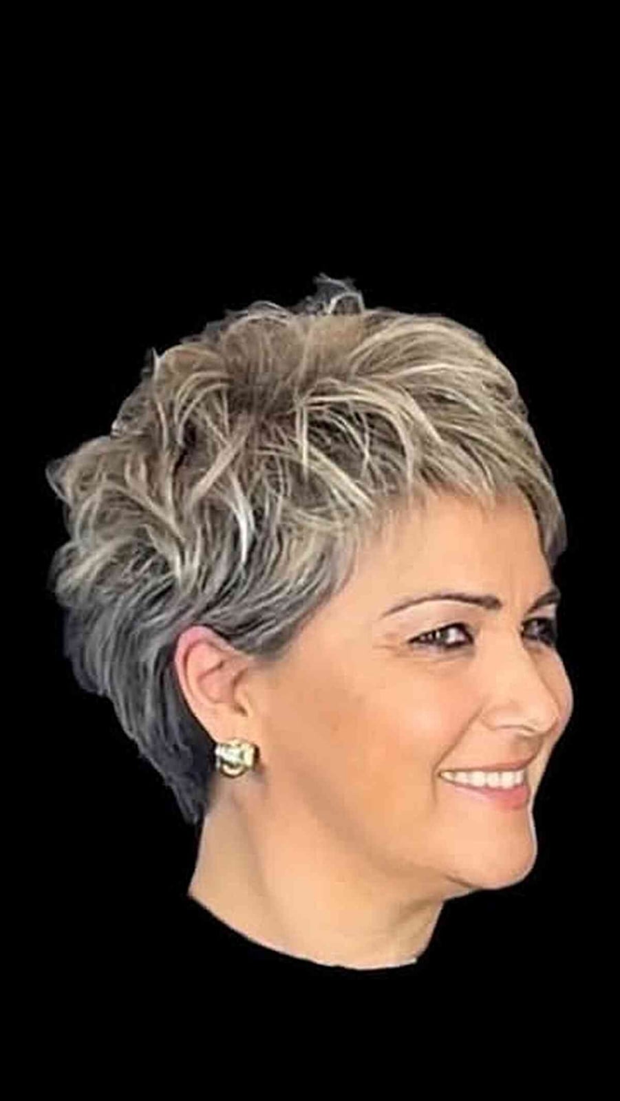 Ash Blonde Pixie With Wispy Bangs, Ear Ash Blonde Pixie With Wispy Bangs, Ear — Classy Short Haircuts for Round Faces