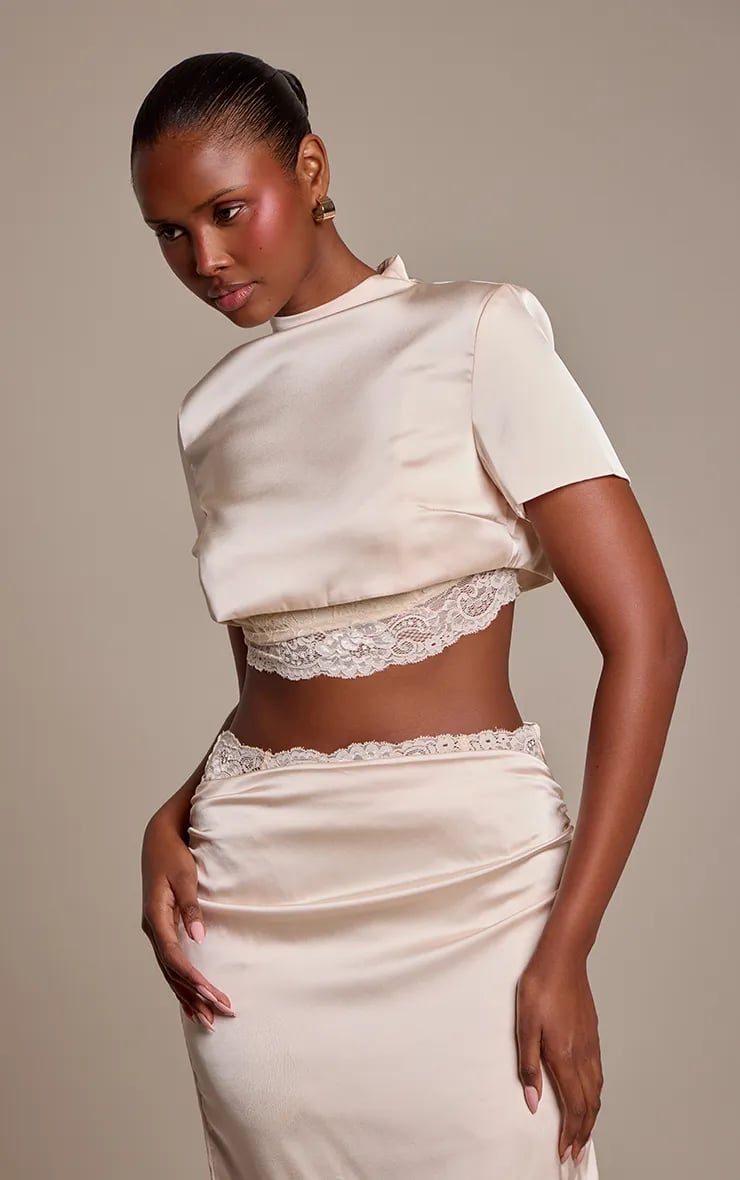 Co-ords Party Outfit — Classy Silk Skirt Outfit