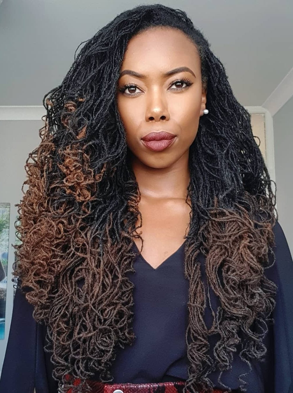 Shoulder Length Sisterlocks With Loose Waves Shoulder Length Sisterlocks With Loose Waves — Classy Sister Locs