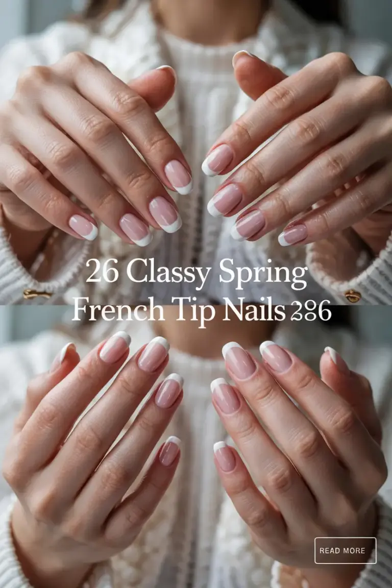 Classy Spring French Tip Nails 2026: Elegant Ideas for Almond, Square & Short Styles