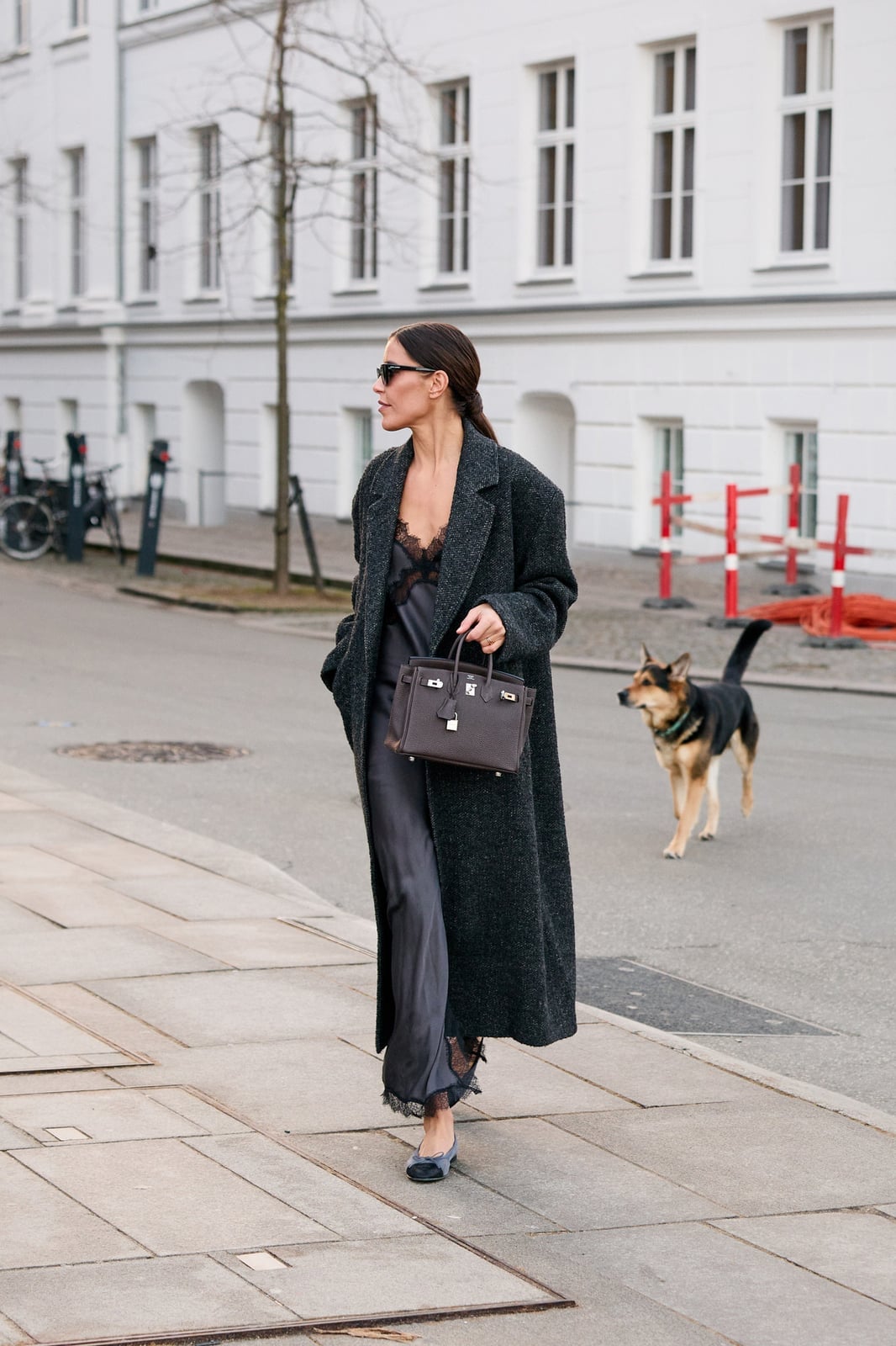All-White Cape Top and Linen Skirt Ensemble — Classy Street Style Outfits