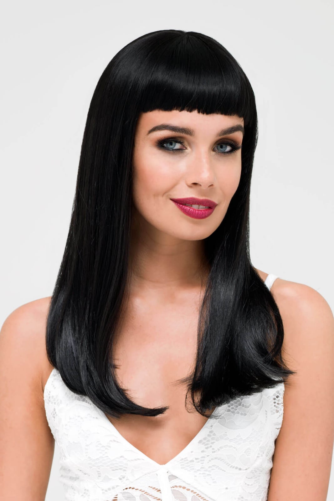 Mid-Back Black Straight Hair — Classy Styling Wig
