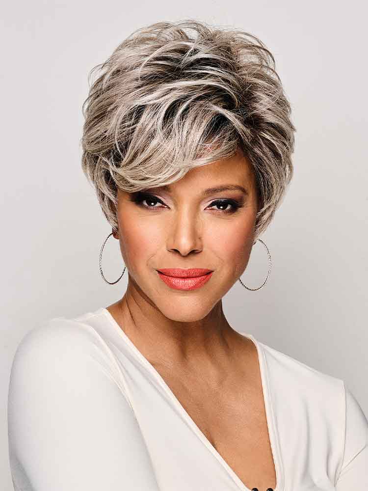 Ash Blonde Layered Pixie — Classy Styling Wig