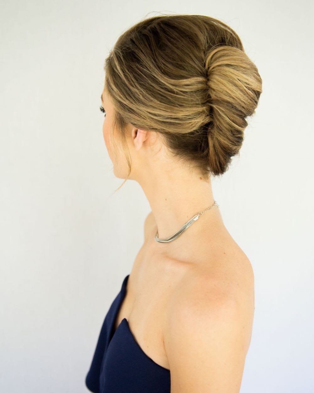 Modern Blonde French Twist — Classy Twist Updo