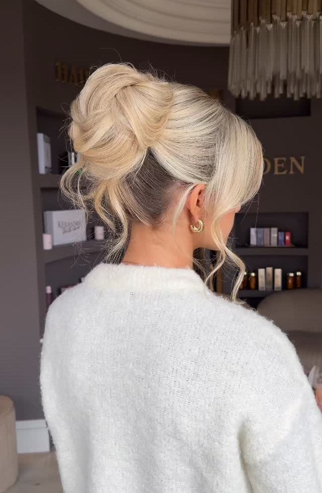 Ash Blonde Textured French Twist — Classy Twist Updo