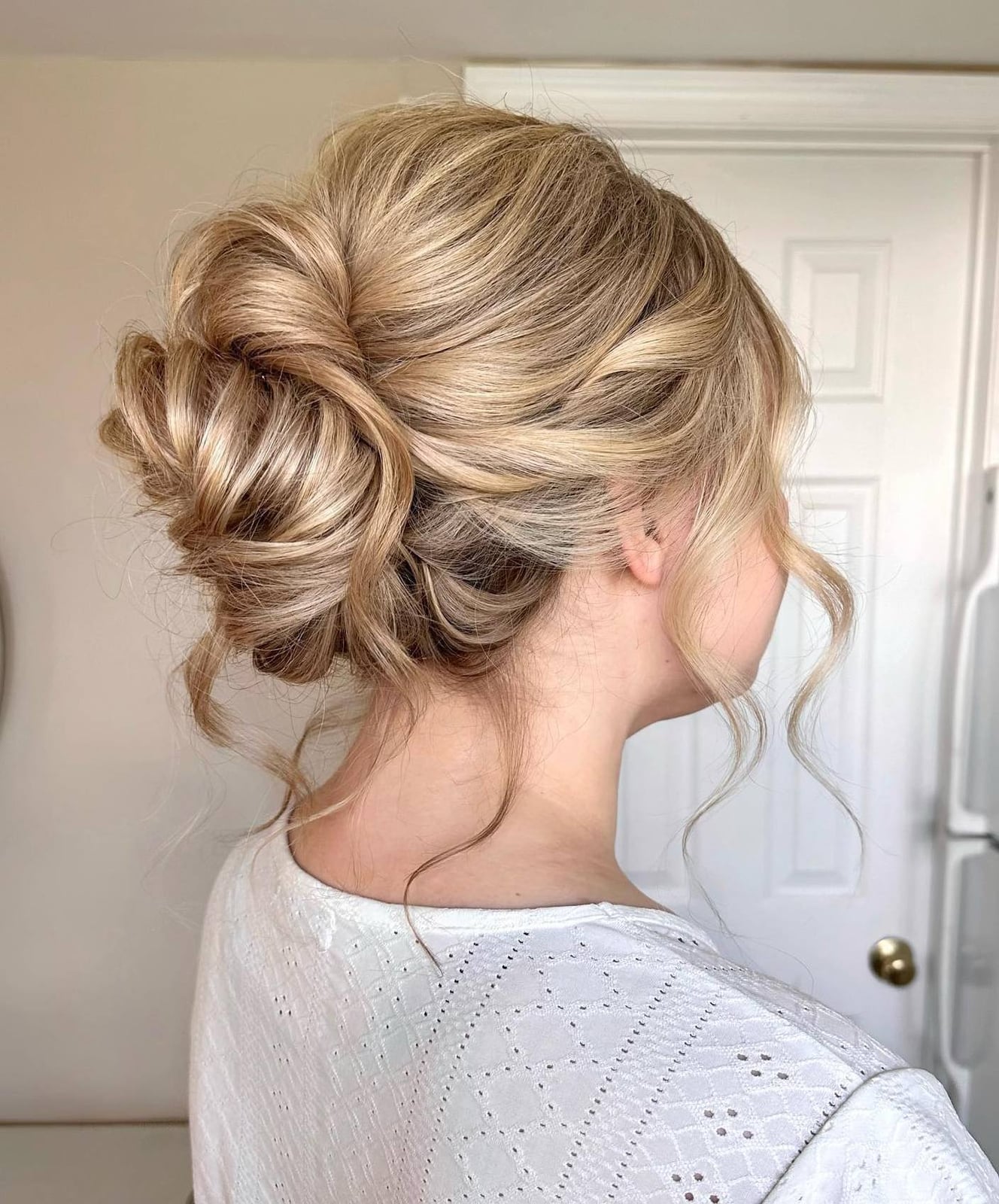 Ash Blonde Loose Twisted Chignon — Classy Twist Updo