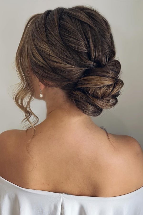 Dark Blonde Twisted Chignon — Classy Twist Updo