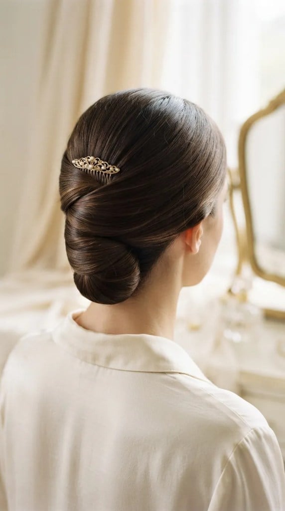 Ash Blonde Updo With Soft Waves — Classy Twist Updo