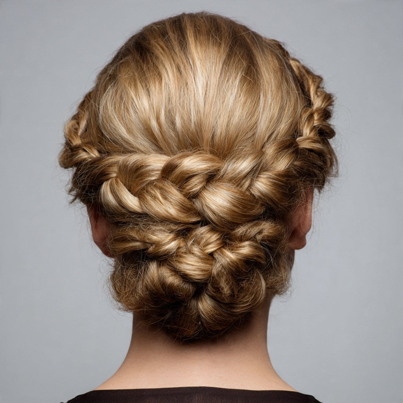 Honey Blonde Braided Crown Updo — Classy Twisted Styles