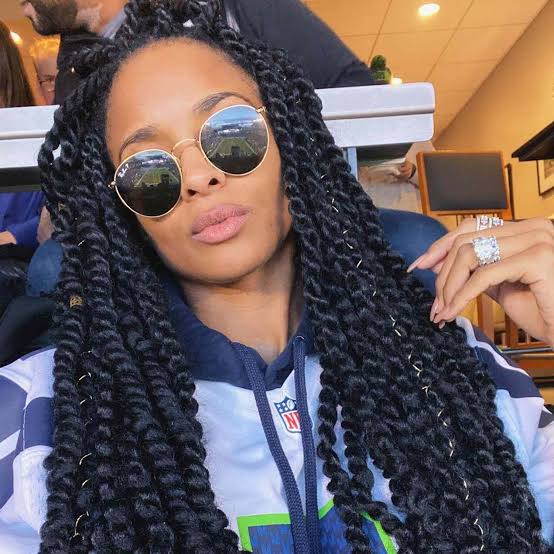 Black Twist Braids With Gold Rings — Classy Twisted Styles