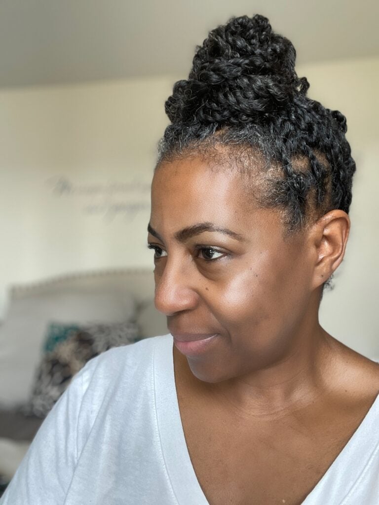 High Bun With Twists — Classy Two Strand Twists Natural Hair