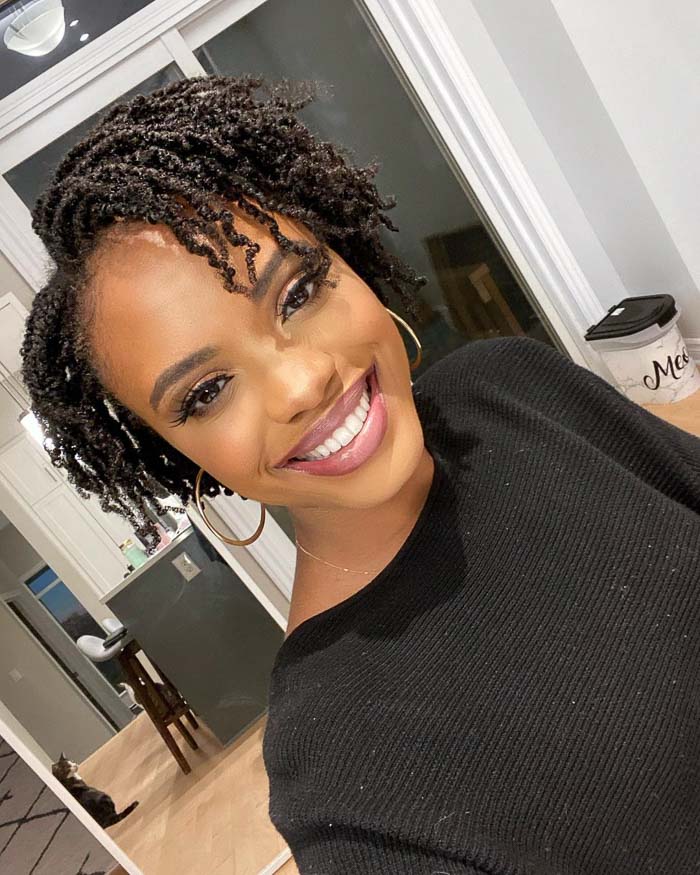 Back View Loose Coily Twists — Classy Two Strand Twists Natural Hair