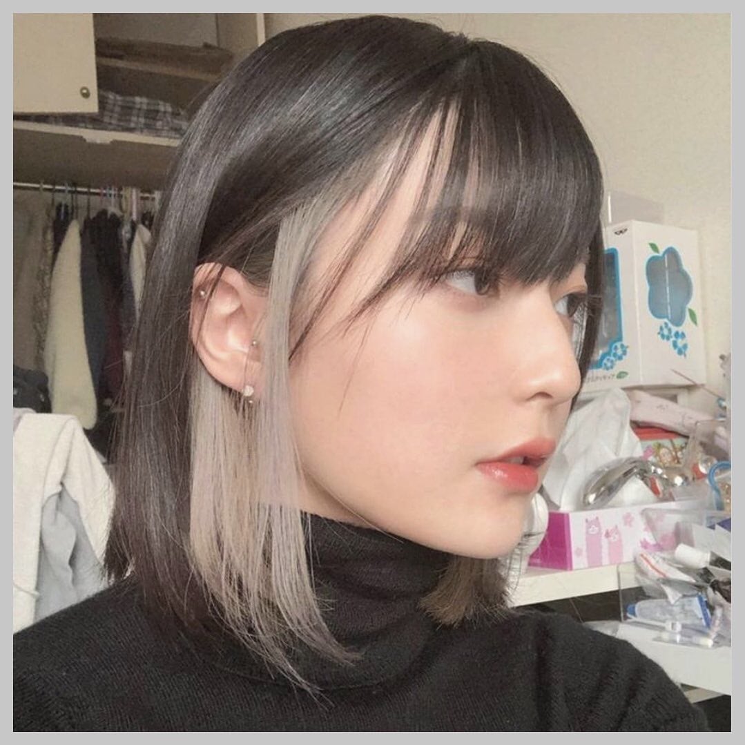 Chin Length Bob With Blunt Bangs — Classy Two Tone Hair