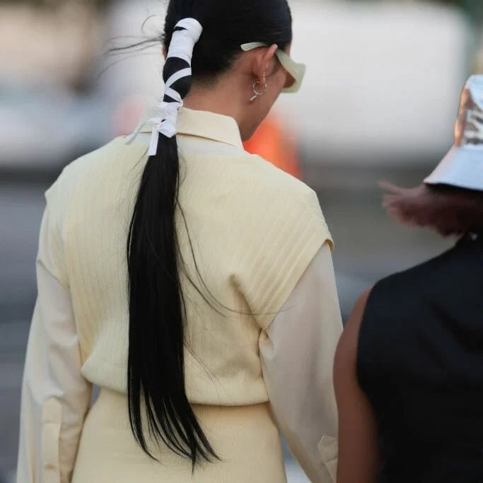 Mid-Back Elegant Ponytail With Sculpted Waves — Classy Updo Ponytail