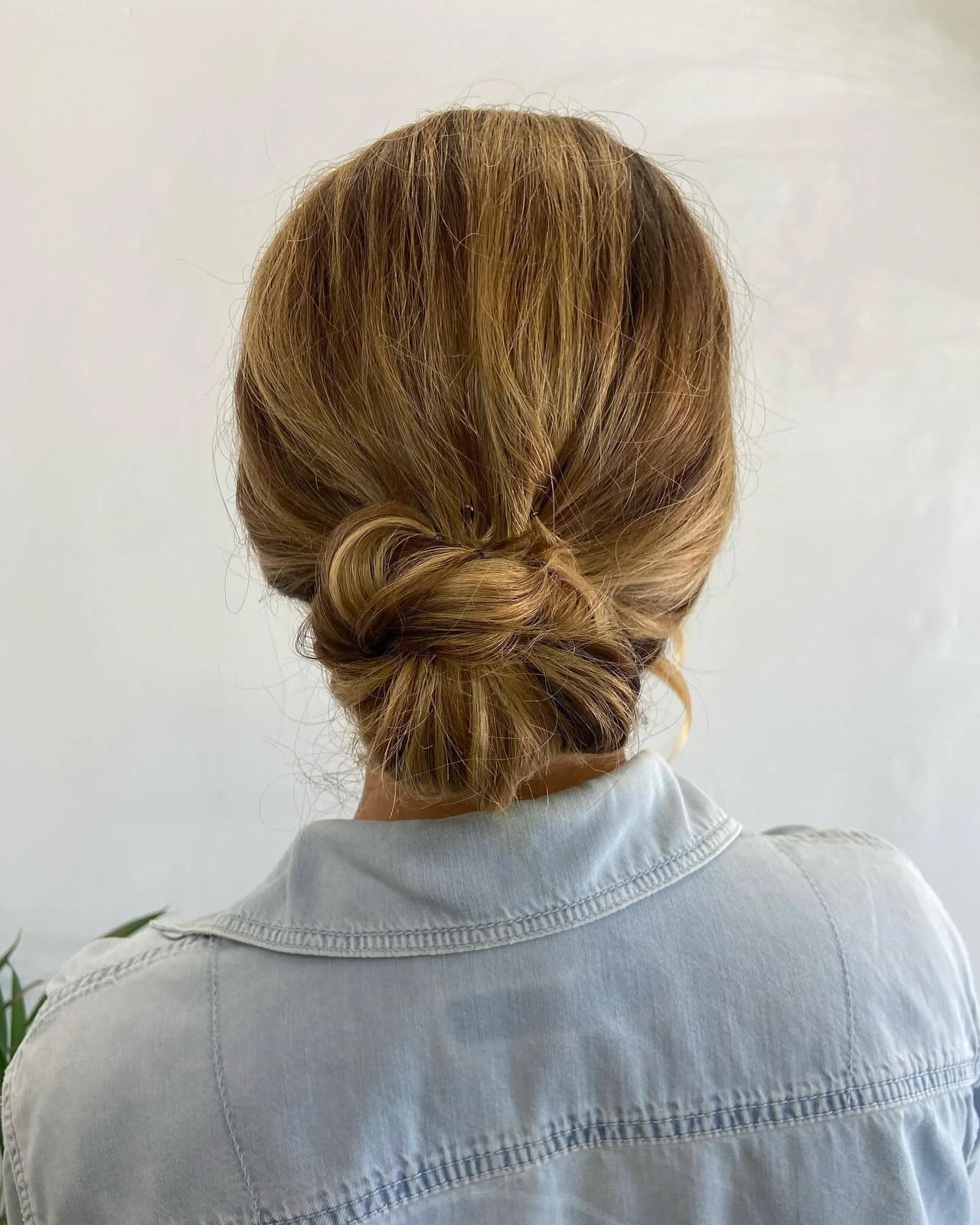Twisted Blonde Low Bun, Mid-Back Twisted Blonde Low Bun, Mid-Back — Classy Updo Wig
