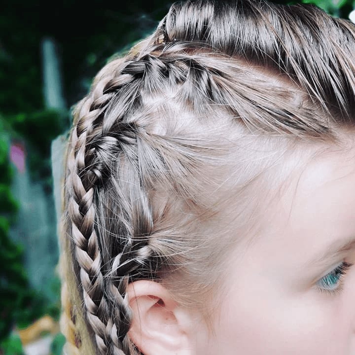 Mid-Back Blonde With Darker Roots And Side Braids Mid-Back Blonde With Darker Roots And Side Braids — Classy Viking Braids