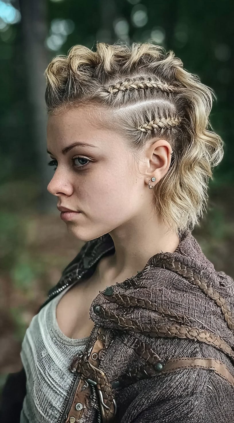 Short Undercut With Braids And Waves Short Undercut With Braids And Waves — Classy Viking Braids