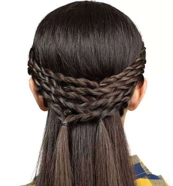 Shoulder Length Crown Braid Shoulder Length Crown Braid — Classy Viking Braids