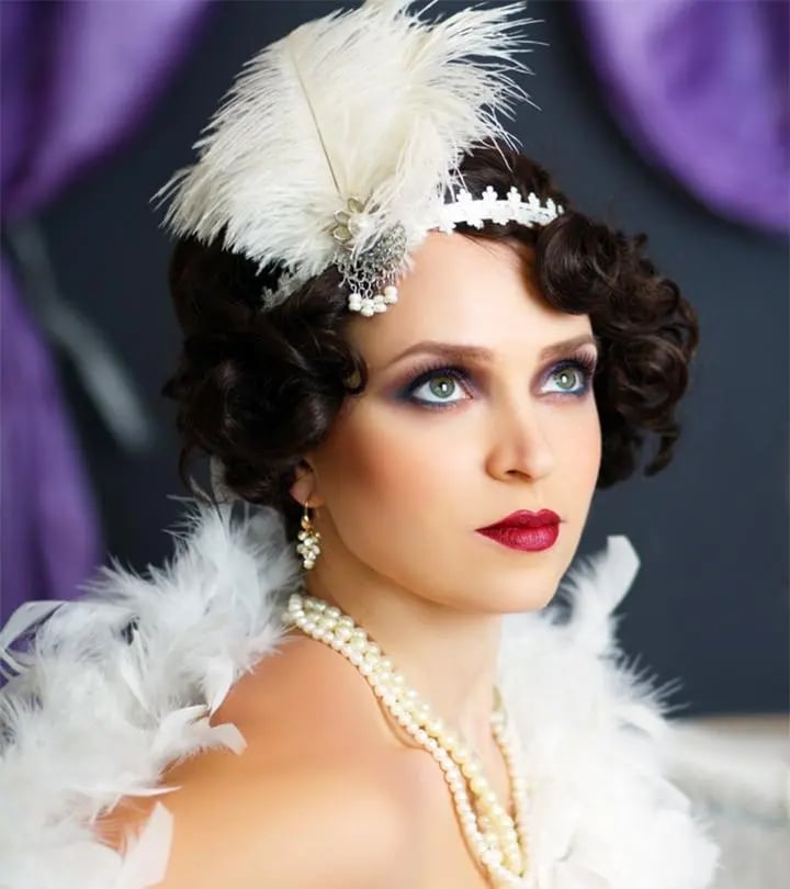 Chin Length Dark Brown Finger Waves With Short Fringe — Classy Vintage Hairstyles