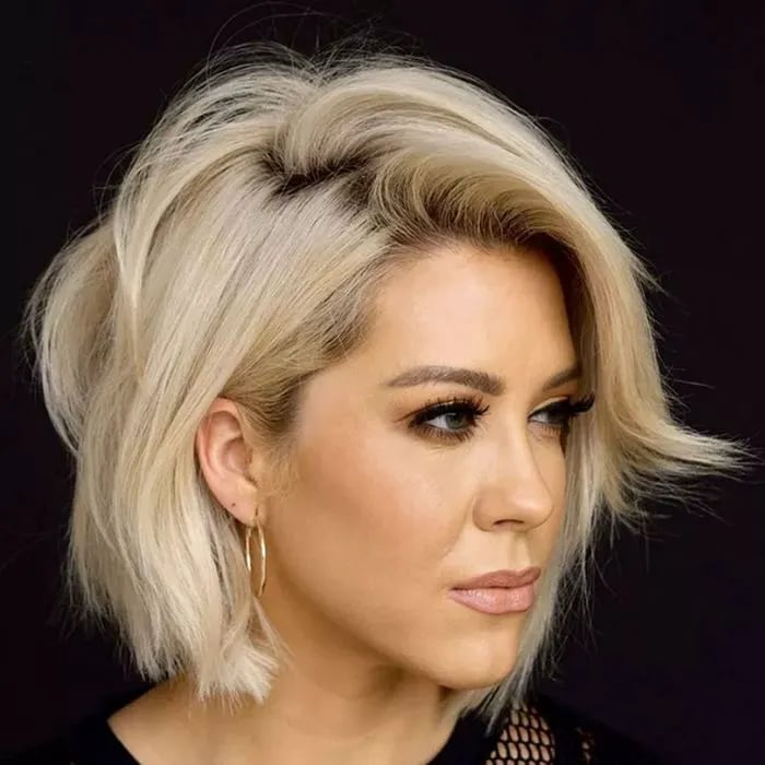 Chin Bob With Fine Wavy Texture — Classy Volumizing Hair