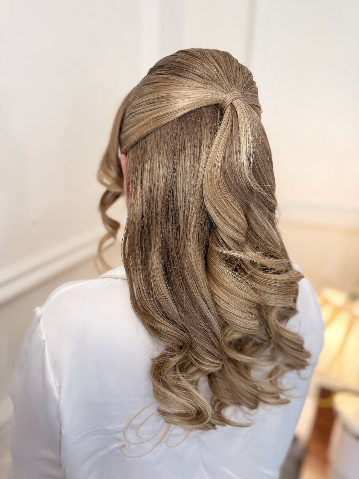 Blonde Updo With Wispy Bangs — Classy Volumizing Hair