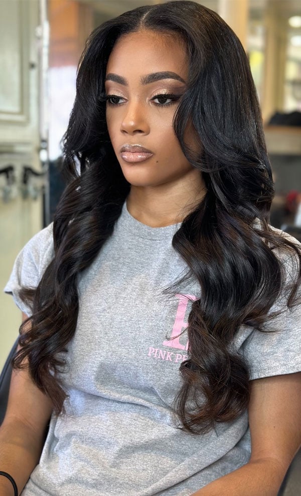 Mid-Back Dark Brown With Face-Framing Layers — Classy Wavy Hair Hairstyles
