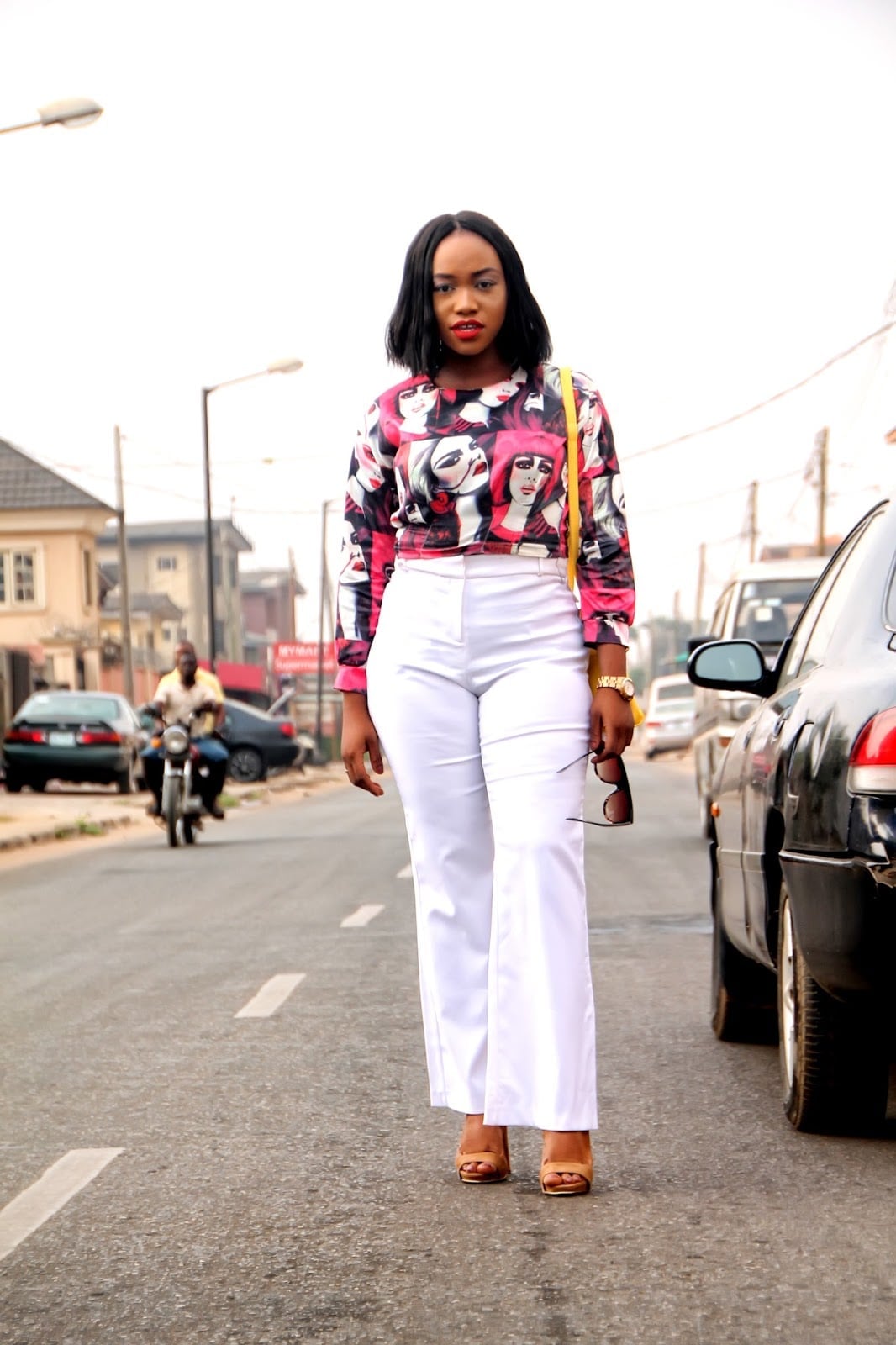 White Linen Trousers with a Navy Polo and Draped Blazer — Classy White Pants Outfits